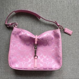Pink Coach monogram purse